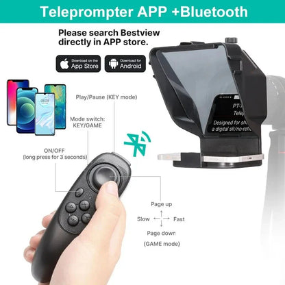 Ulanzi Compact Teleprompter for Smartphone and DSLR Video Recording