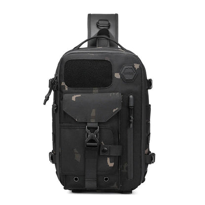 A rugged, waterproof crossbody bag with an adjustable, telescopic design for active Kiwi men