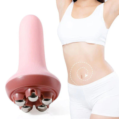 Premium Body Shaping Massage Roller with Five Rotating Balls for Effective Fat Reduction and Muscle Toning