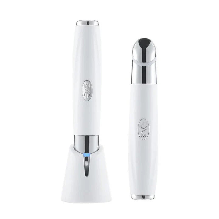 Revitalizing Eye Massage Pen with red, blue, and purple light therapy for eye care and rejuvenation