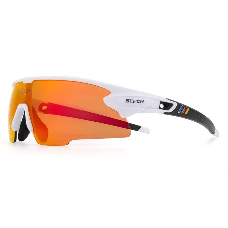 Stylish UV-blocking bike glasses with semi-rimless frame and range of color options for Kiwi cyclists