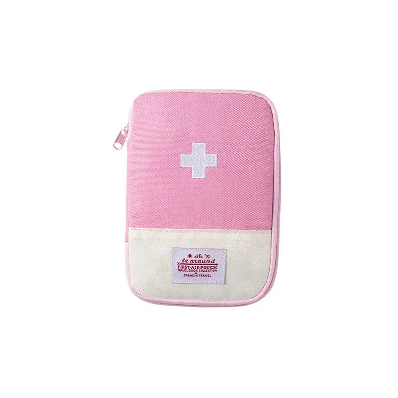 Compact and durable first aid kit with multiple color options, perfect for outdoor adventures and everyday emergencies.