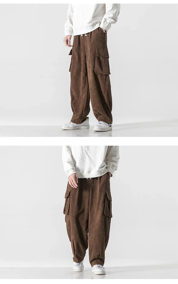 Men's relaxed straight-leg corduroy trousers in a variety of classic Kiwi-inspired colours