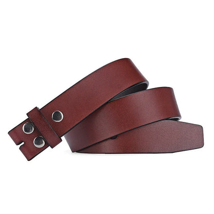 Stylish and durable leather belt with snap fastener, perfect for Kiwi business professionals and casual wear