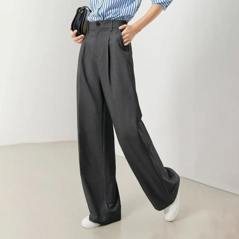 Shopfluxpro NZ Versatile High-Waist Wide-Leg Trousers - The Height of Kiwi Style