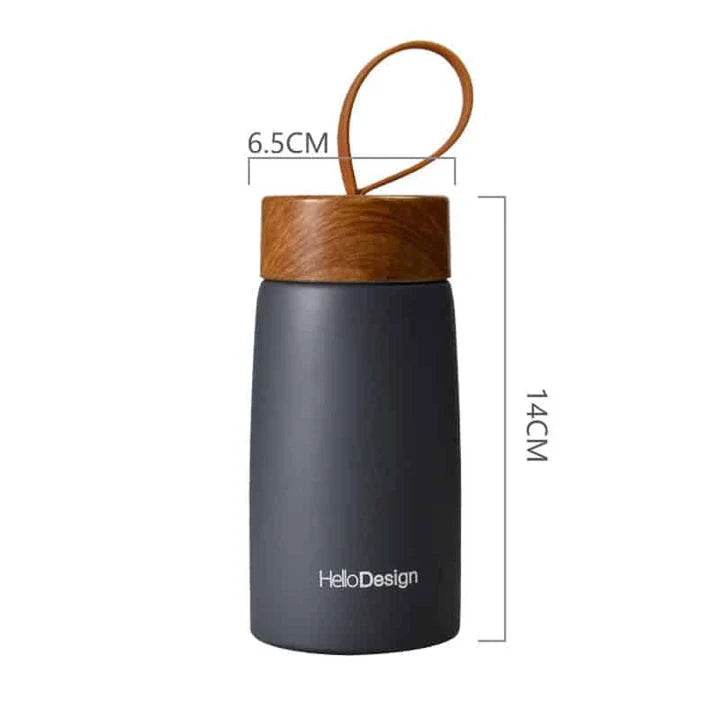 Compact and insulated mini coffee mug in pink color, featuring durable stainless steel construction and leak-proof lid for Kiwis on the go