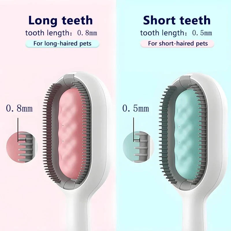 A high-quality grooming comb with a double-sided design for removing loose hair, knots, and dander from cats of all hair types.