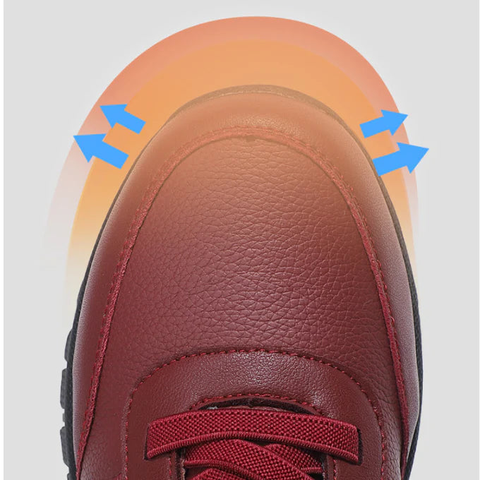 Men's stylish velvet leather shoes in black and gray colors, designed for comfort and protection in New Zealand's weather