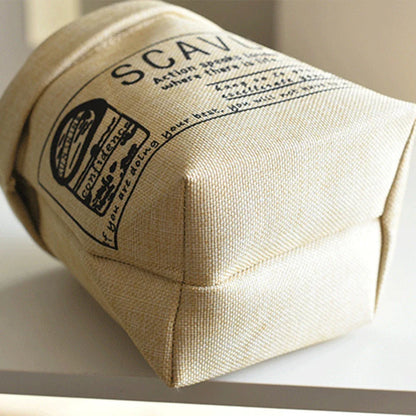 Fabric Flower Pot Cover and Storage Bag in Cream White Color, Versatile Home Decor and Organizer for Kiwi Homes