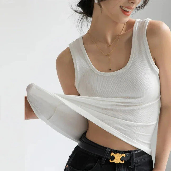 Stylish and versatile solid color tank top with chic strap detail, perfect for Kiwi summer fashion