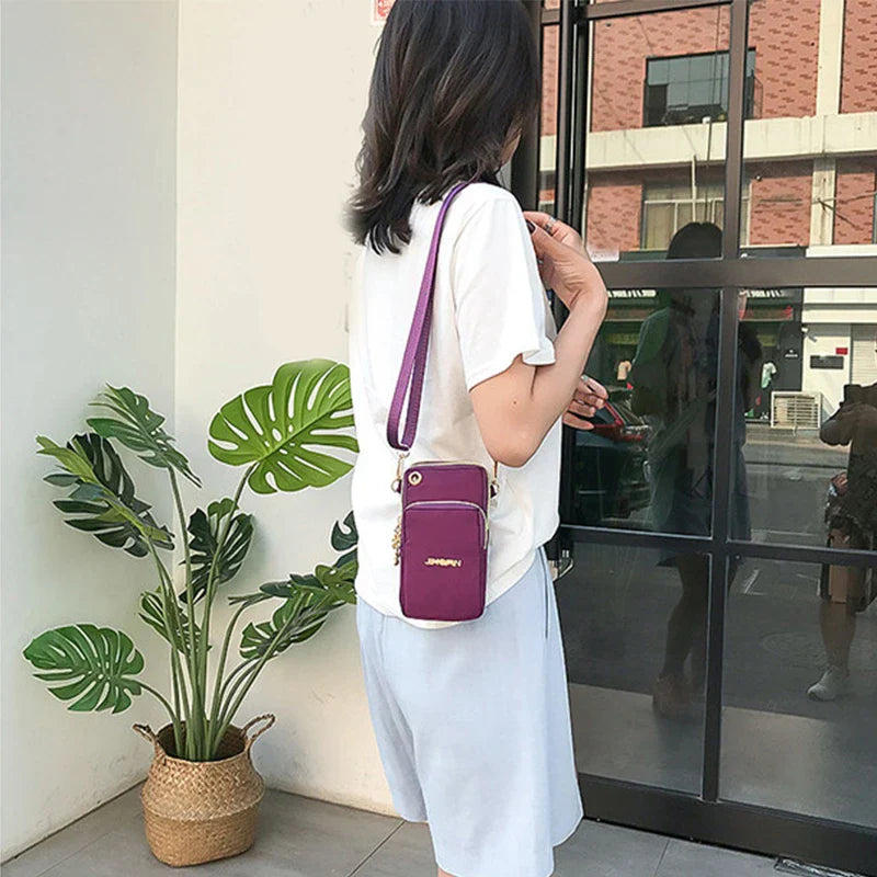 Versatile Kiwi 3-Layer Zipper Shoulder Bag in Various Colours
