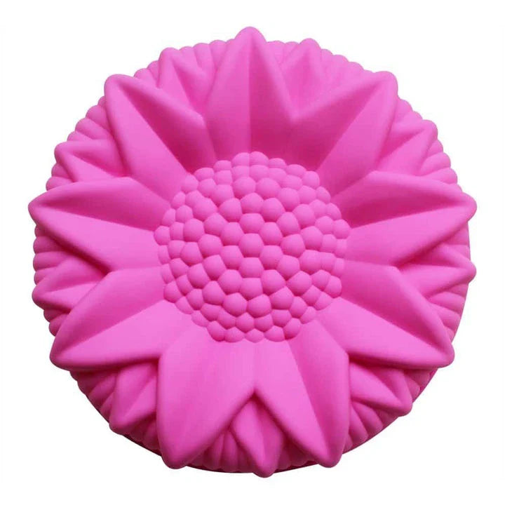 Flower-shaped silicone cake molds in vibrant colors, perfect for baking unique and eye-catching treats in New Zealand