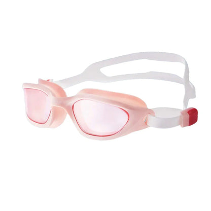 Premium anti-fog swimming goggles with wide-angle lens for clear underwater vision