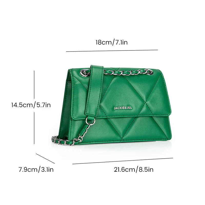 Sophisticated diamond patterned PU leather shoulder bag in multiple colour options for the stylish Kiwi woman