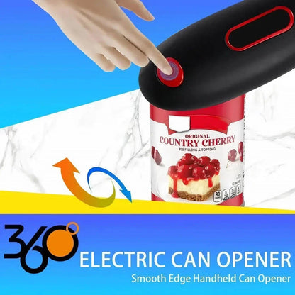 Compact Automatic Can Opener with One-Button Operation, Smooth Cutting Mechanism, and Versatile Multi-Function Design