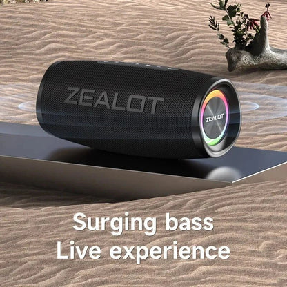 40W Powerful Portable Bluetooth Speaker with 3D Surround Sound and IPX6 Waterproof Design for Outdoor Kiwi Adventures