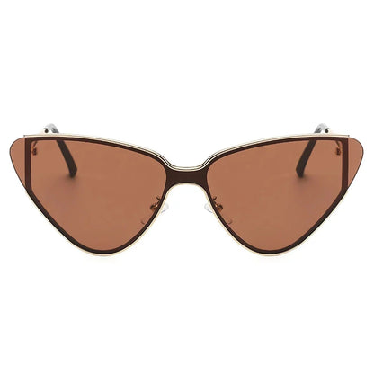 Stylish metal cat-eye sunglasses with premium alloy frames and polycarbonate lenses, offering UV400 protection and a trendy, fashionable look for the discerning Kiwi consumer.