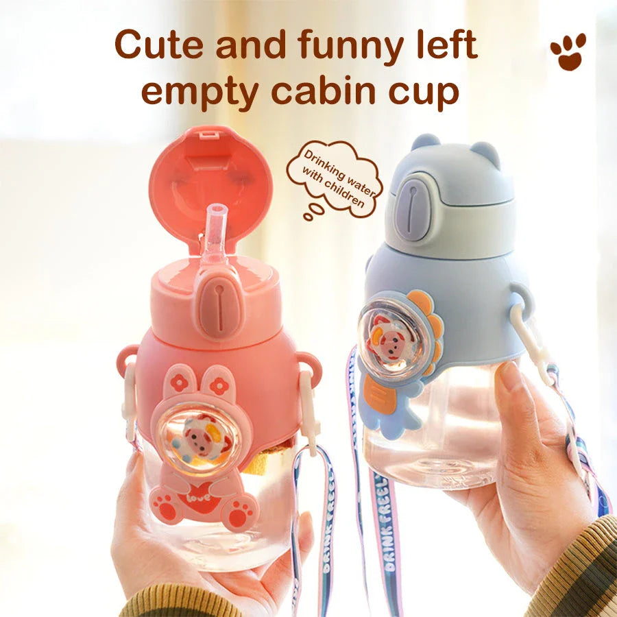 Colourful and playful kids' water bottle with cartoon patterns, perfect for hydrating Kiwi children on the go