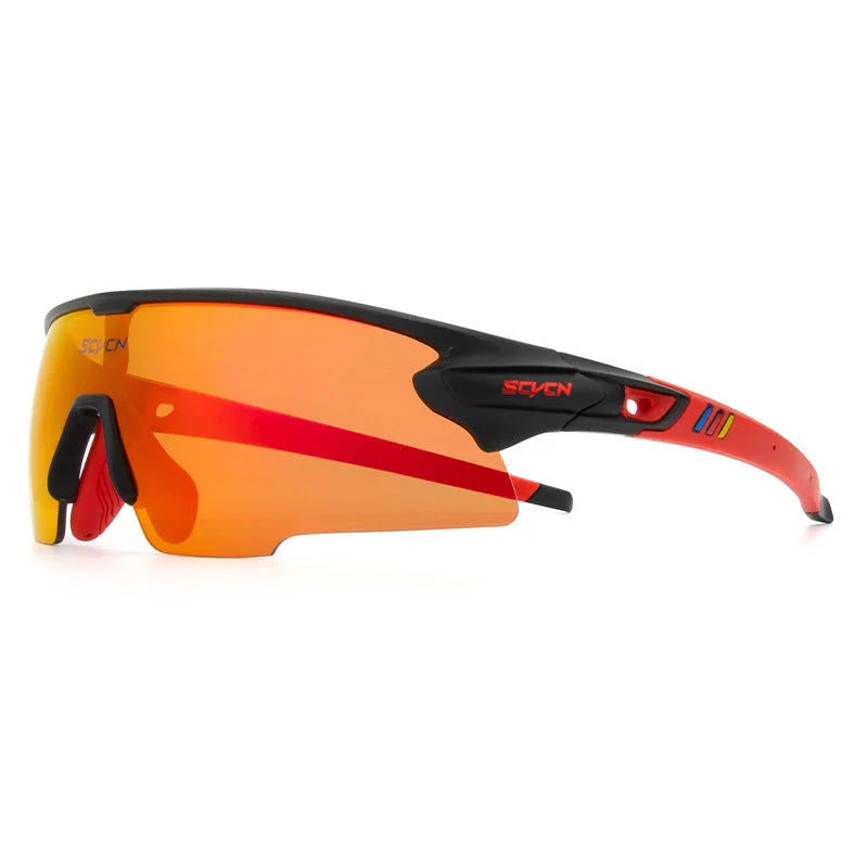 Stylish UV-blocking bike glasses with semi-rimless frame and range of color options for Kiwi cyclists