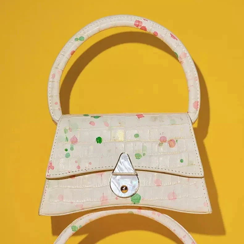 Genuine Leather Half Moon Handbag in Medium and Large Sizes, Featuring Secure Hasp Closure and Stylish Flap Pocket