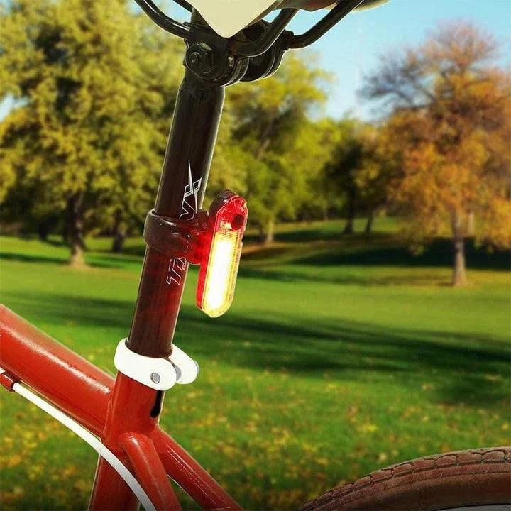 USB Rechargeable LED Bike Tail Light with Bright Red Glow for Cycling Safety in New Zealand