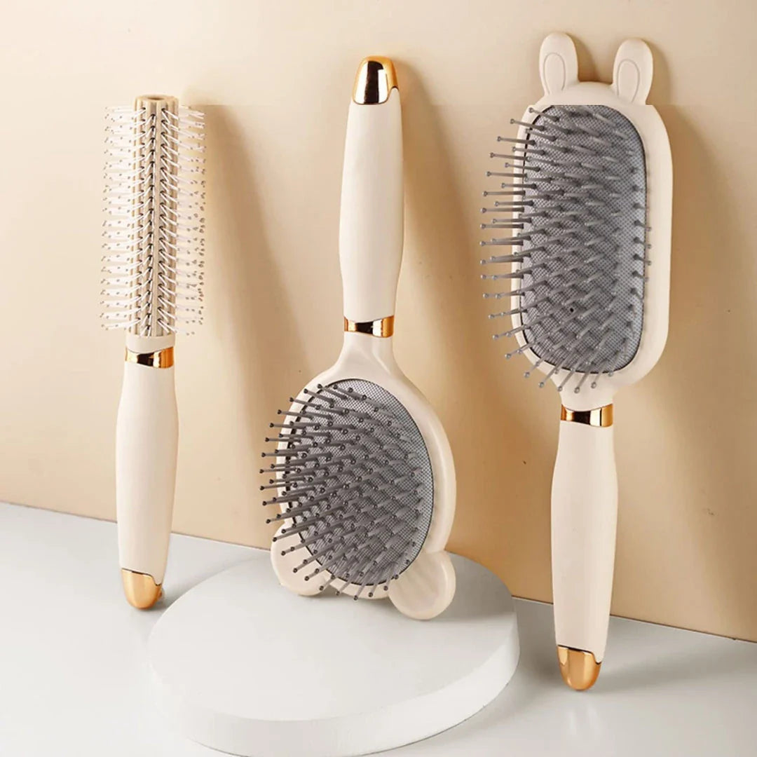 Sleek Anti-Static Hair Comb with Air Cushion Technology for Smooth, Frizz-Free Hair