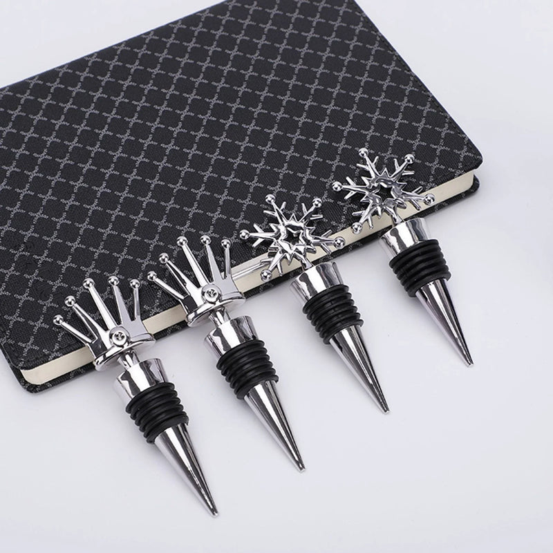 Shopfluxpro NZ Stylish Crown or Snowflake Wine Stopper - Elevate Your Drinks