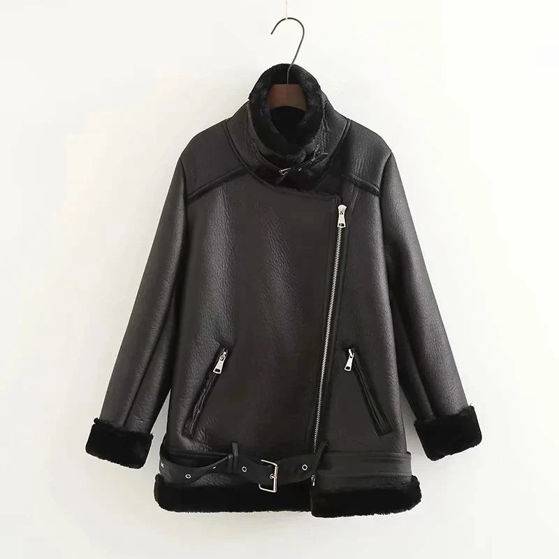 Shopfluxpro NZ Stylish & Versatile Women's PU Leather Jacket