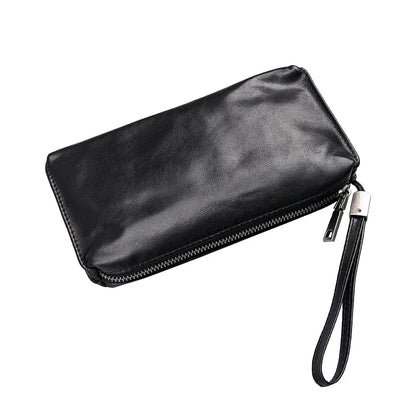 Premium Top-Grain Leather Wallet in Retro Casual Style for Kiwi Blokes