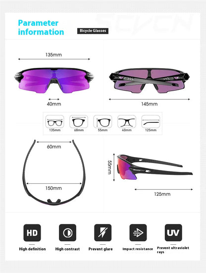 Stylish UV-blocking bike glasses with semi-rimless frame and range of color options for Kiwi cyclists