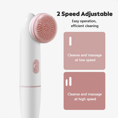 2-in-1 Electric Facial Cleansing Brush and Pore Cleanser, with advanced features like waterproof design and adjustable speeds for a deep, gentle clean