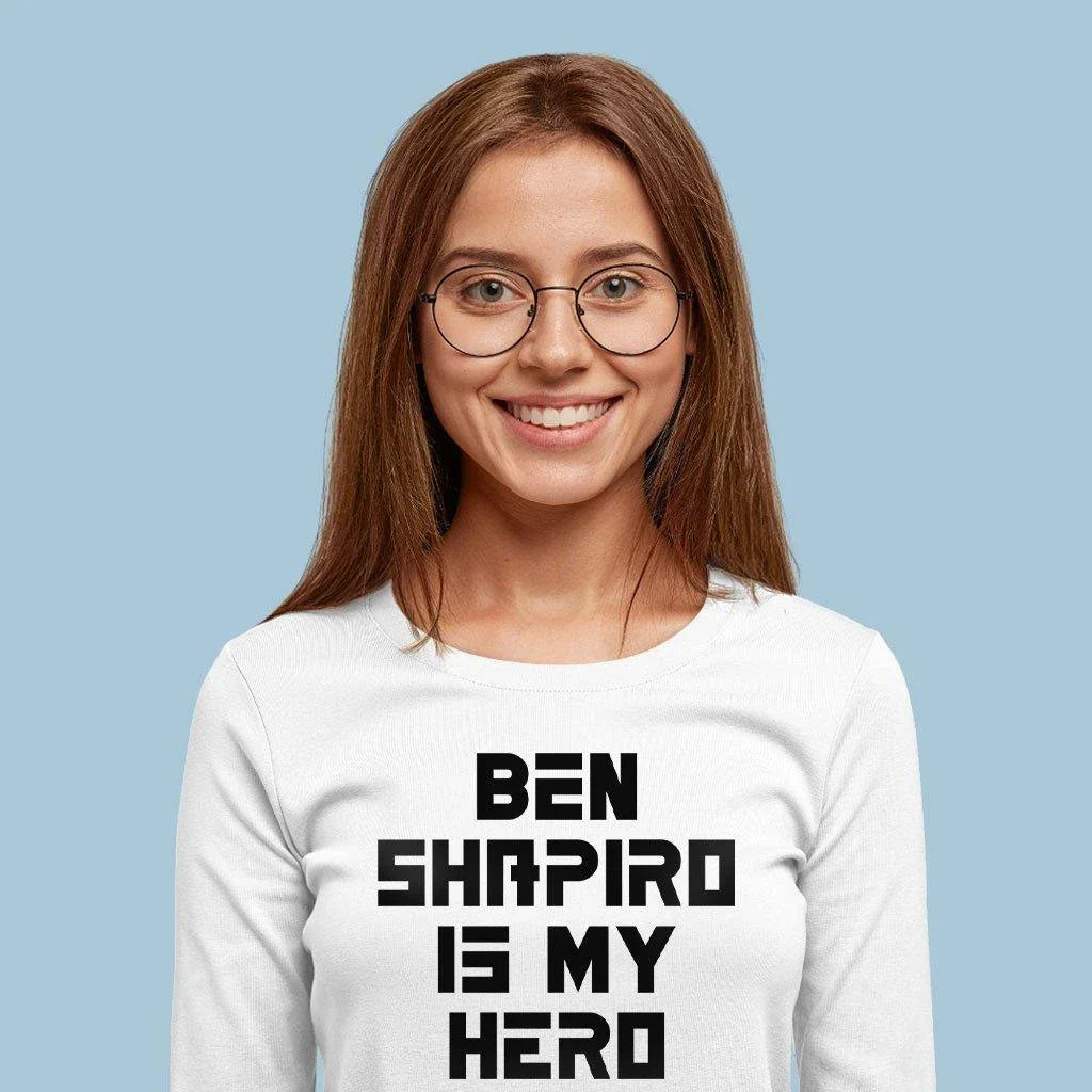 Comfortable and versatile Ben Shapiro long sleeve t-shirt, made with premium Airlume cotton and sustainable practices.