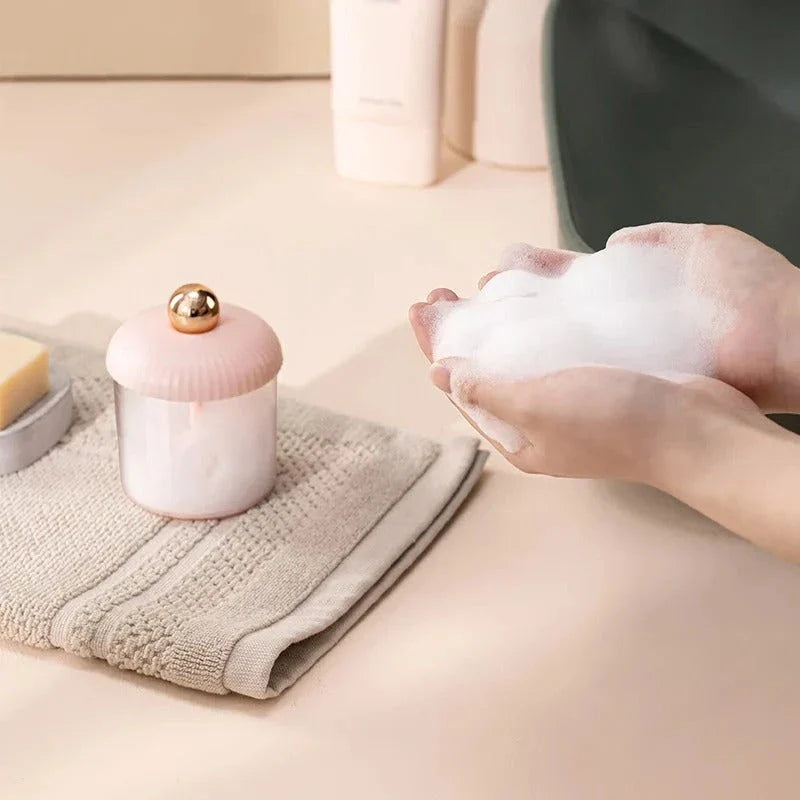 Portable Foam Maker that transforms cleansers into rich, fluffy foam for a luxurious and gentle cleansing experience