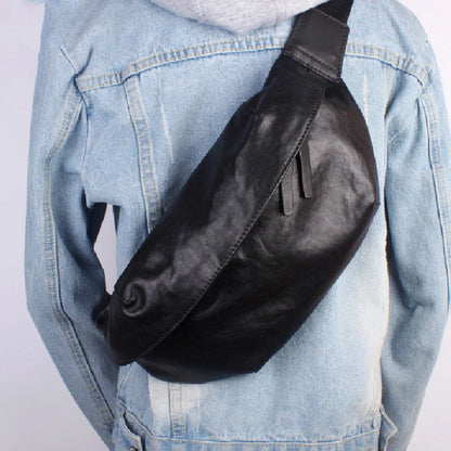 First Layer Cowhide Chest Bag, a stylish and durable accessory for the modern Kiwi lifestyle