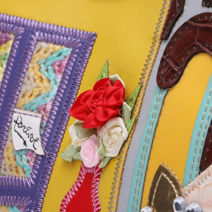 Shopfluxpro NZ Stylish European & Kiwi-Inspired Tote Bag with Cartoon Embroidery