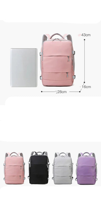 Multifunctional USB-powered nappy bag with durable nylon construction, generous storage capacity, and built-in charging port