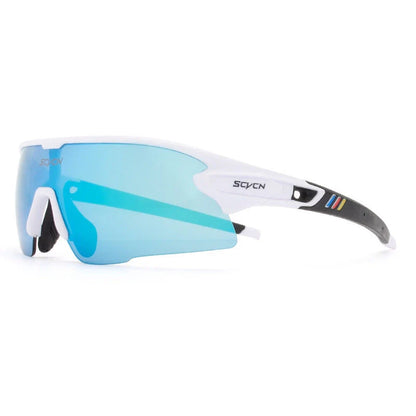 Stylish UV-blocking bike glasses with semi-rimless frame and range of color options for Kiwi cyclists
