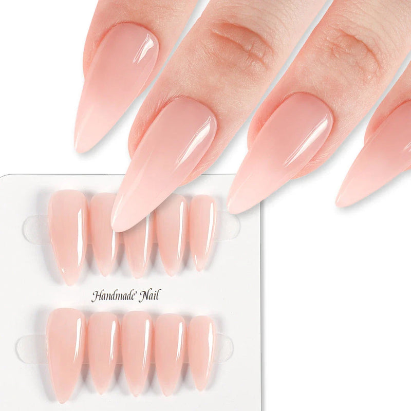 Shopfluxpro NZ Handcrafted Nude Pink Press-On Nails for Effortless Elegance