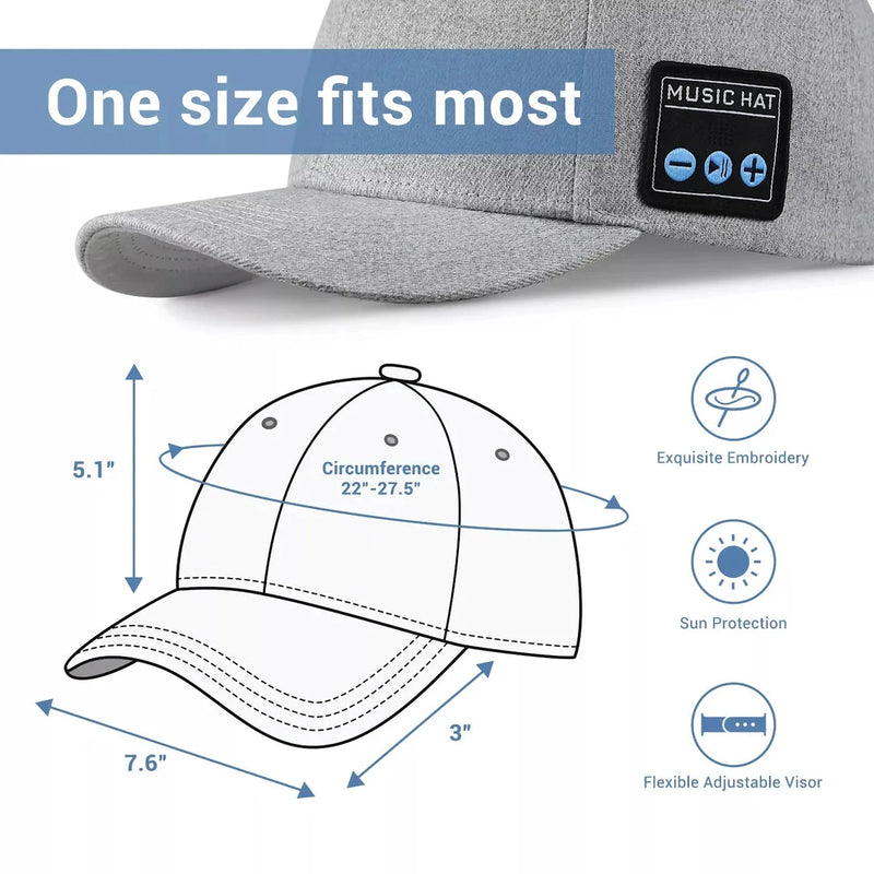 Shopfluxpro NZ Wireless Bluetooth Speaker Cap - The Ultimate Outdoor Companion