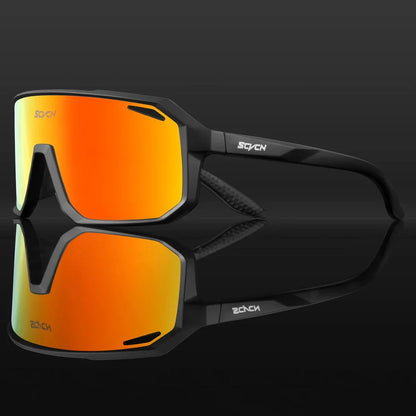 Rugged multi-sport sunglasses with UV400 polycarbonate lenses, perfect for outdoor activities like cycling, hiking, and driving in New Zealand