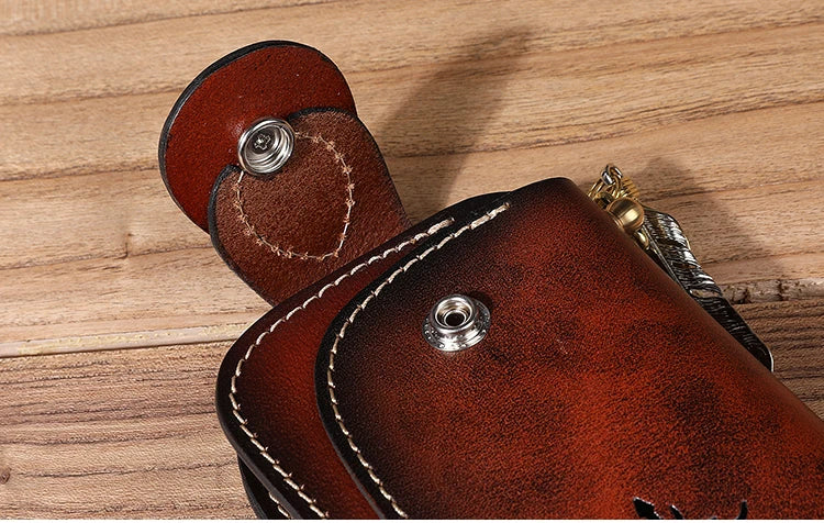 Men's premium leather jacket with unique embossed detailing and feather-like accents, perfect for the Kiwi lifestyle.