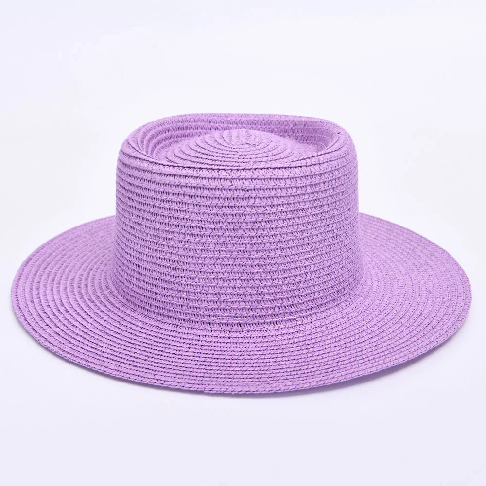 Elegant ladies' summer beach sun hat with wide brim, designed for sun protection and style in New Zealand