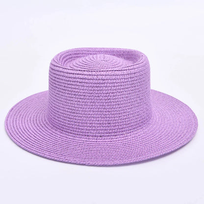 Elegant ladies' summer beach sun hat with wide brim, designed for sun protection and style in New Zealand