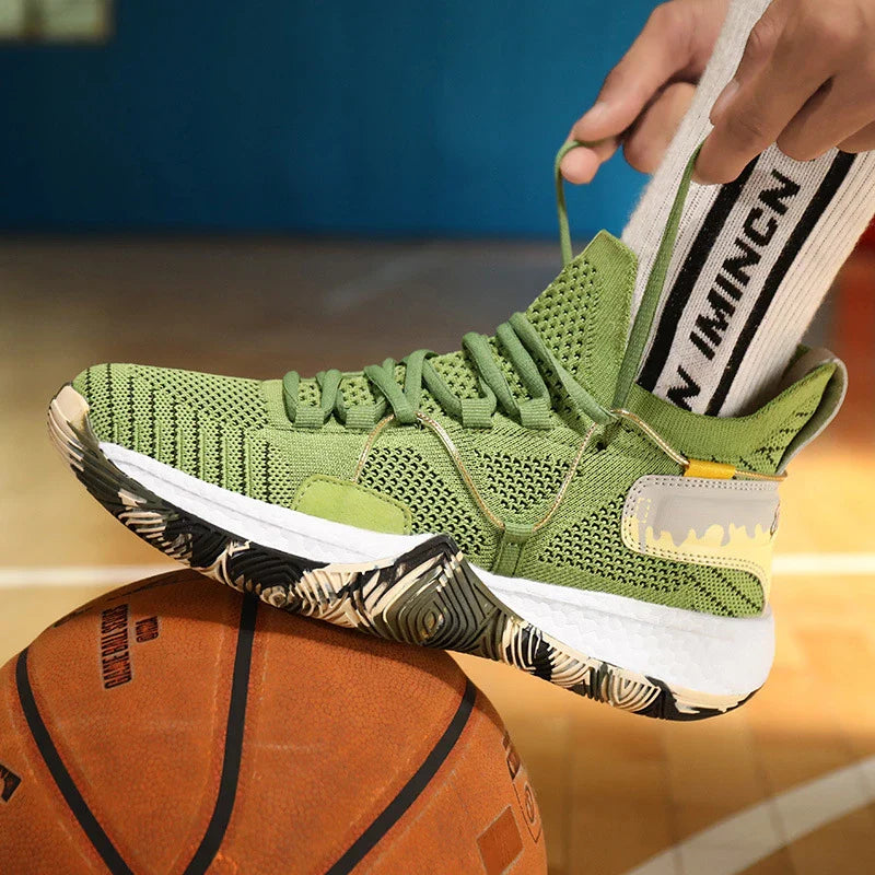 Trendy autumn sports shoes in vibrant colors with breathable mesh uppers and cushioned EVA soles, perfect for active Kiwi couples and families.