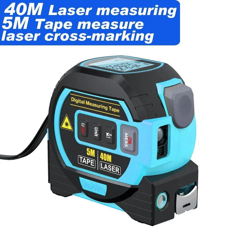 Shopfluxpro NZ Versatile Laser Distance Meter with 5m Tape & Cross-Marking