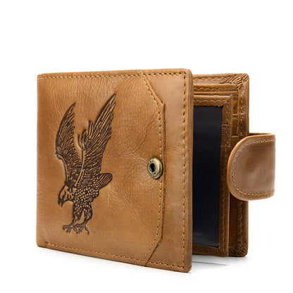 Premium leather coin wallet with multi-compartment design for organized Kiwi blokes