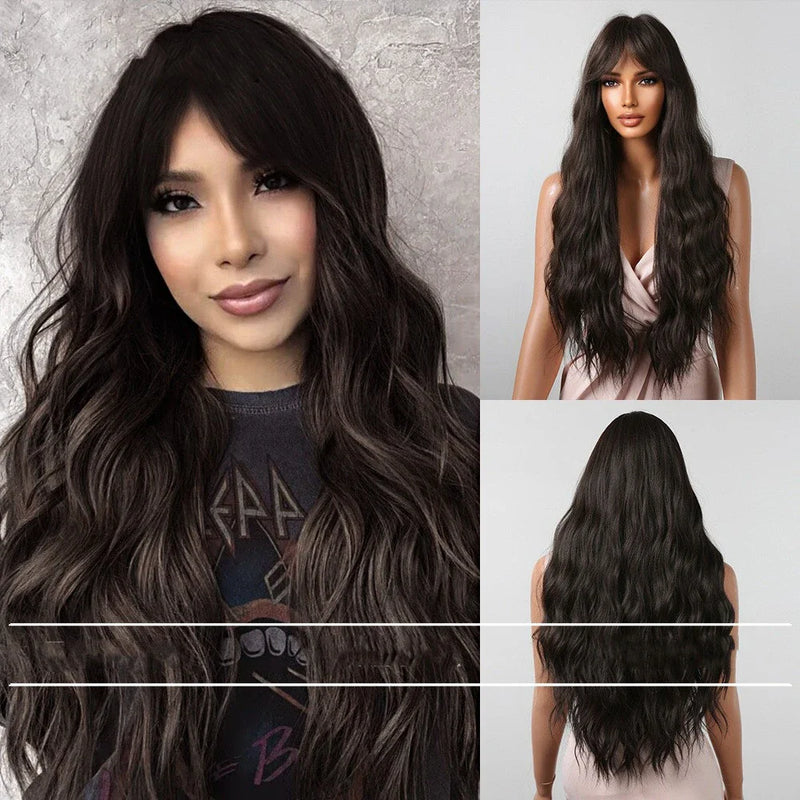 Shopfluxpro NZ Captivating Long Curly Hair Wig with Big Wave for Kiwi Fashionistas