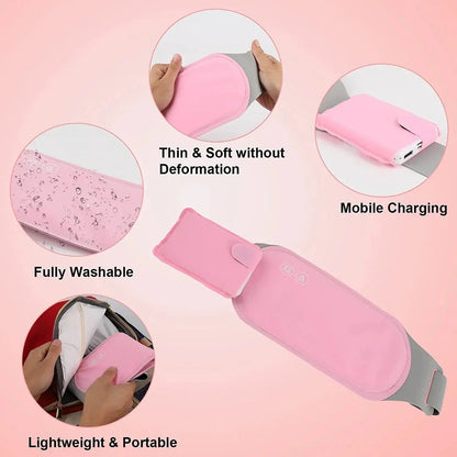 USB Electric Magnetic Therapy Heating Pad for soothing body pain relief, featuring adjustable heat settings and a portable, washable design.