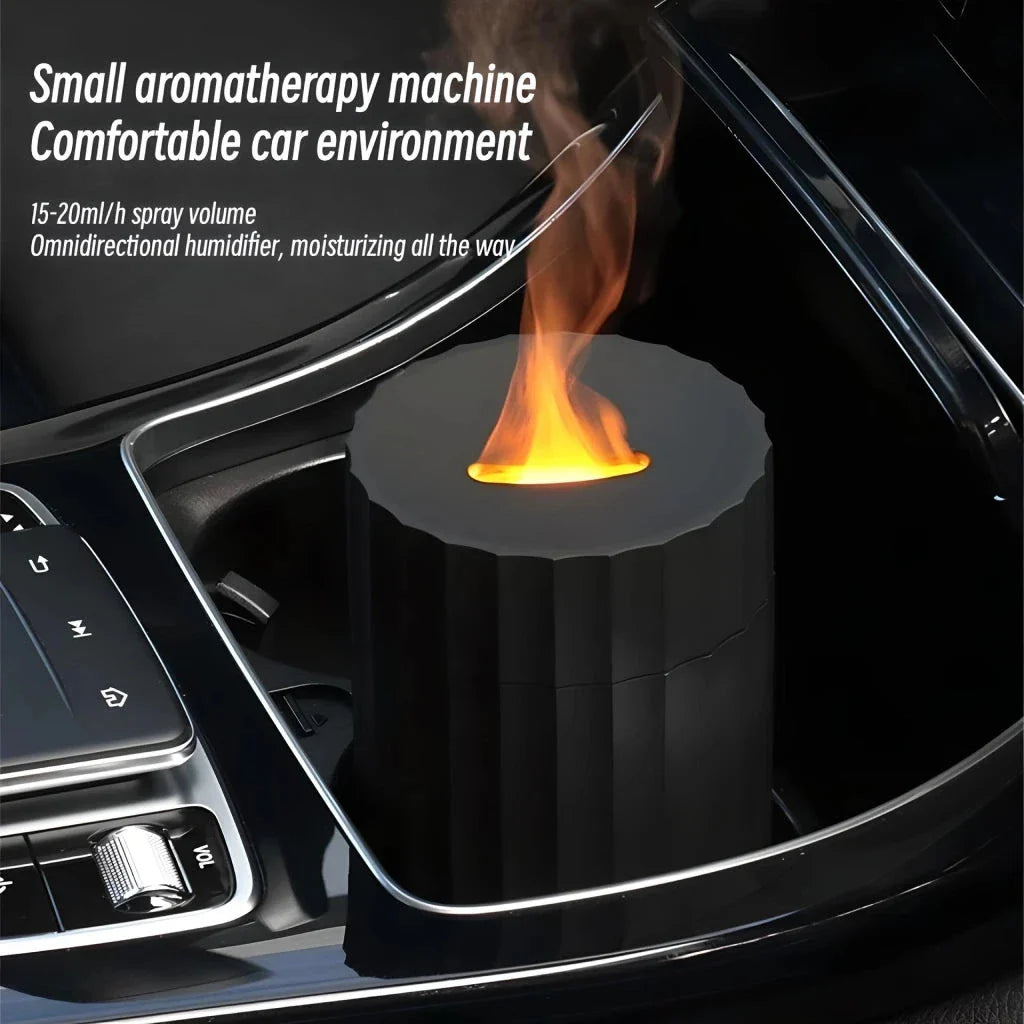 Flame Aromatherapy Air Diffuser with Soothing Lighting - Combine Humidification, Aromatherapy and Elegant Ambiance