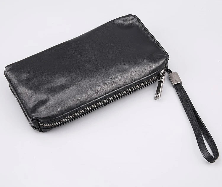 Premium Top-Grain Leather Wallet in Retro Casual Style for Kiwi Blokes
